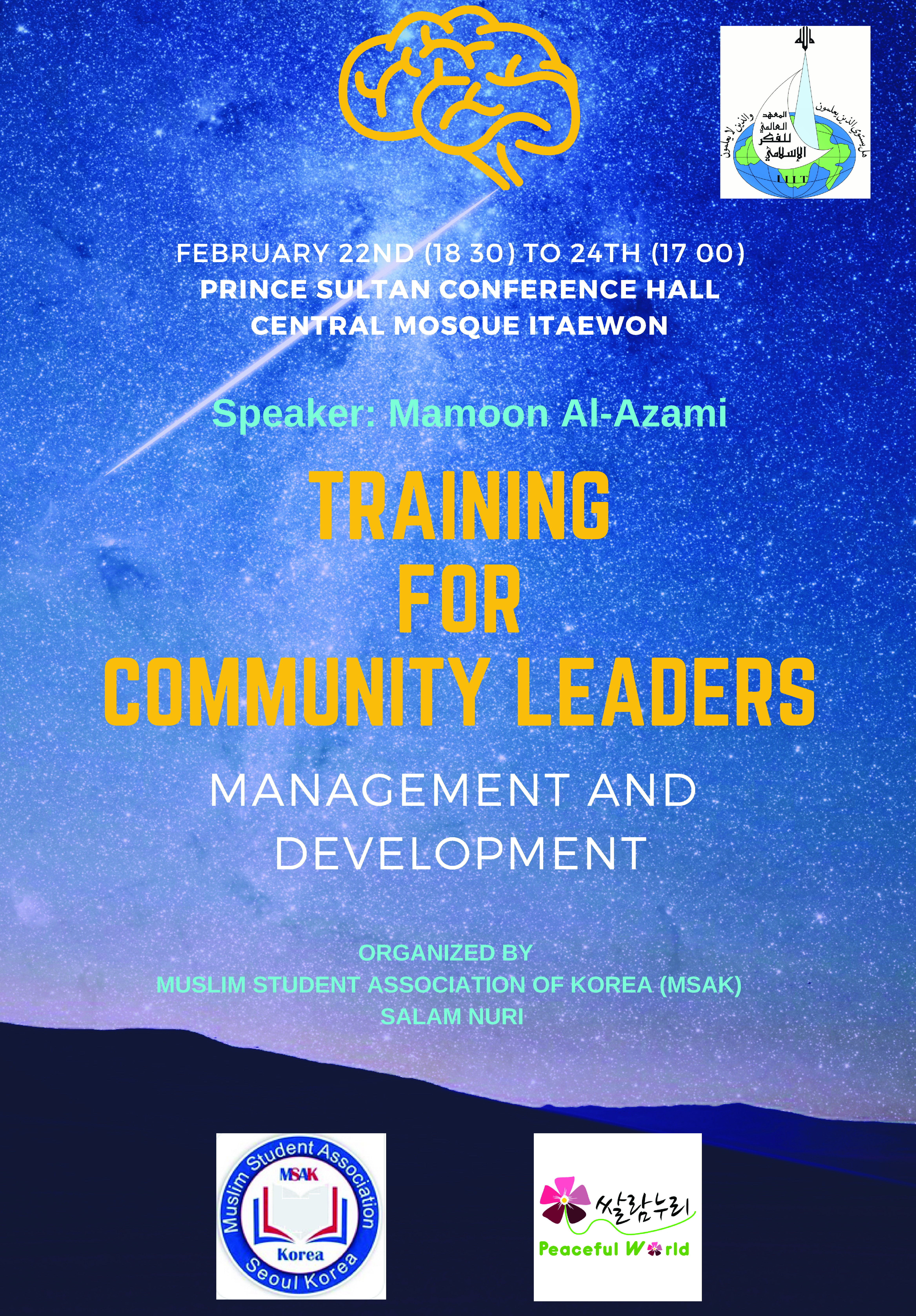 Training for Community Leaders – Feb 22nd to 24th