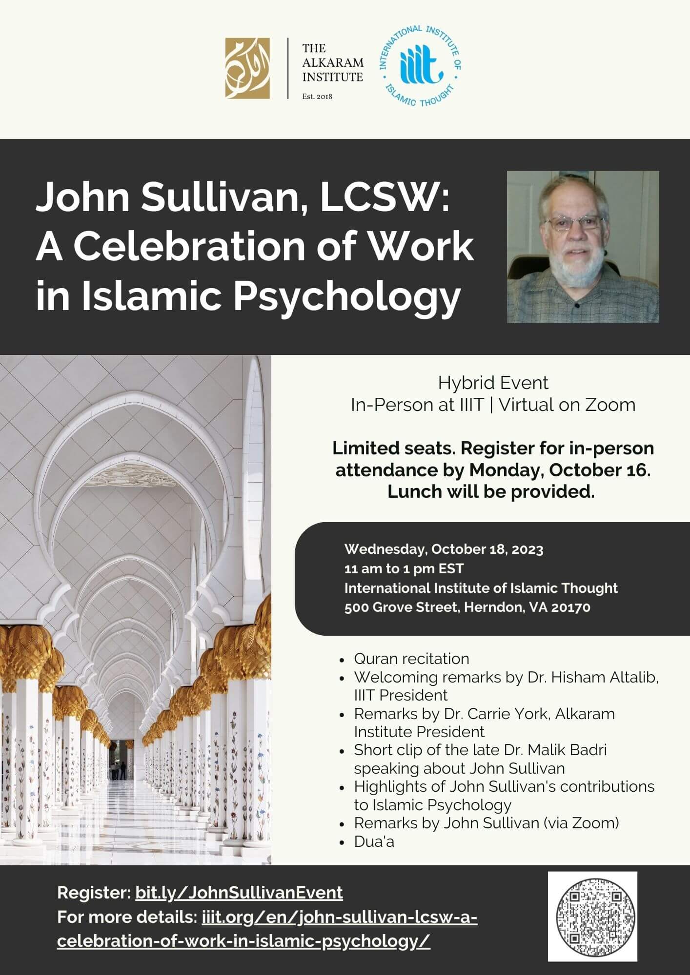 John Sullivan, LCSW: A Celebration of Work in Islamic Psychology