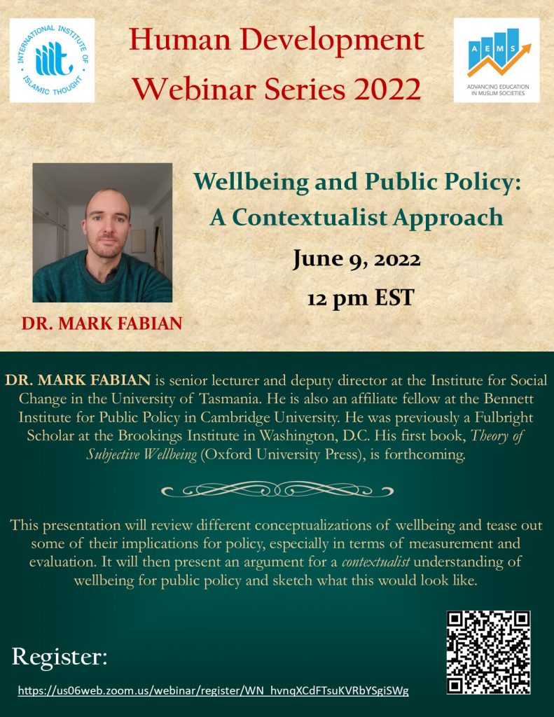 Wellbeing and Public Policy: A Contextualist Approach